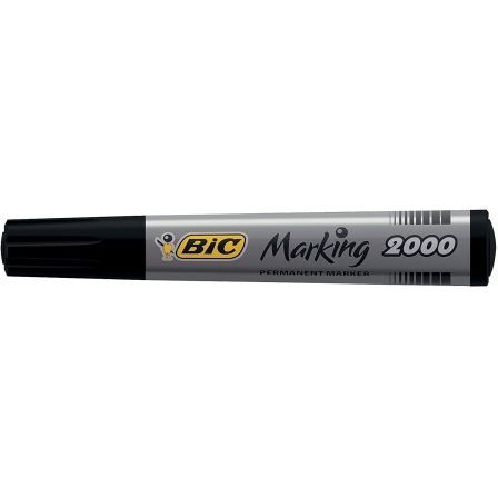 Bic Marcador Permanente Marking 2000 Negro Caja de 12 Unidades